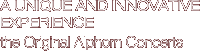 A UNIQUE AND INNOVATIVE EXPERIENCE the Original Alphorn Concertos